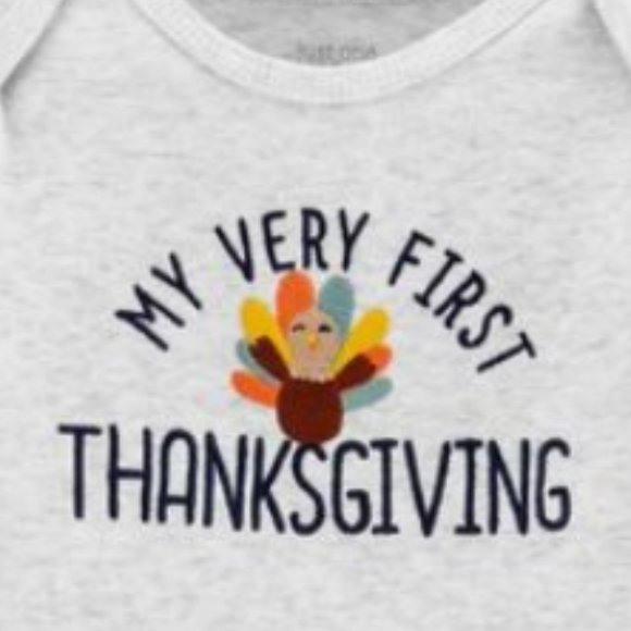 NWT My First Thanksgiving Bodysuit Newborn - Picture 2 of 2